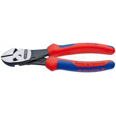 Кусачки бокові особливої потужності TwinForce 73 72 180 KNIPEX 73 72 180