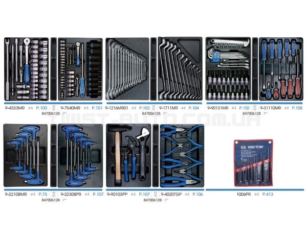 Набір інструментів 173 одиниць в ящику