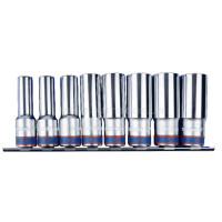 Набор головок 1/2" 8 ед. 6-ти гранные,длинные (12-23mm) на паланке | 4308MR10 Набор головок 1/2" 8 ед. 6-ти гранные,длинные (12-23mm) на паланке | 4308MR10