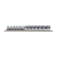 Набір головок 3/8" 13 од. 12-ти грані, (7-19mm) на планці | 3013MR