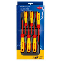 Набір діелектричних викруток із завуженим робочим кінцем KNIPEX 00 20 12 V03, Phillips/Pozidriv KNIPEX 00 20 12 V03 Набір діелектричних викруток із завуженим робочим кінцем KNIPEX 00 20 12 V03, Phillips/Pozidriv KNIPEX 00 20 12 V03