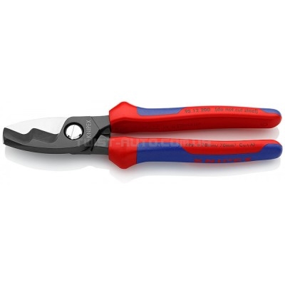 Ножиці для різання кабелів із подвійними ріжучими кромками KNIPEX 95 12 200 | 95 12 200