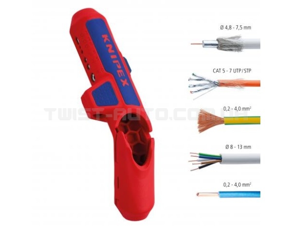 Універсальний інструмент видалення оболонки Knipex, 16 95 01 SB | 16 95 01 SB