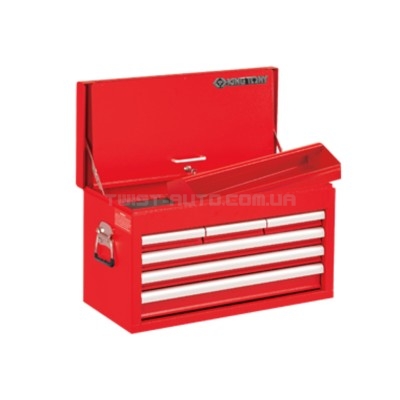 Ящик інструментальний, 6 ящиків та відсік, червоний | 87411-6B