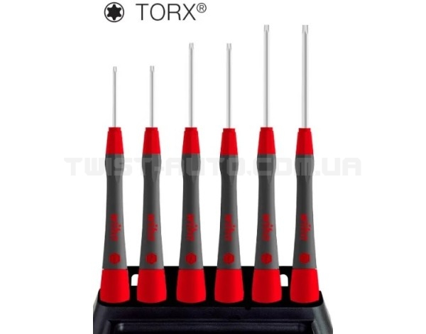 Набір прецизійних викруток TORX® T4 T5 T6 T7 T8 T9 PicoFinish Wiha 42997 | 42997_WH