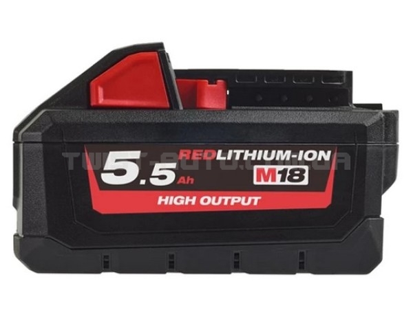 Акумулятор Li-Ion HIGH OUTPUT MILWAUKEE, M18 HB5,5 (5,5Ar)