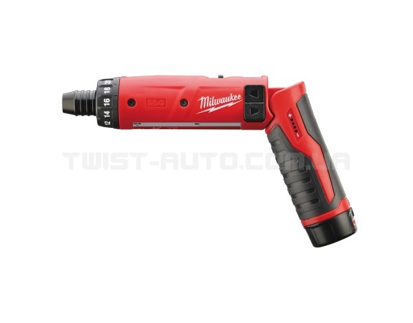 Викрутка акумуляторна MILWAUKEE M4 D-202B, (+ заряд. пристрій, 2 акум.Х2Аг, сумка для інструментів)