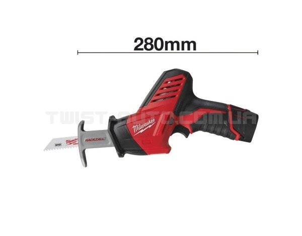 Пила сабельная аккумуляторная M12 C12 HZ-202С (ЗУ+2акум.Х2Ач+кейс) MILWAUKEE 4933441195