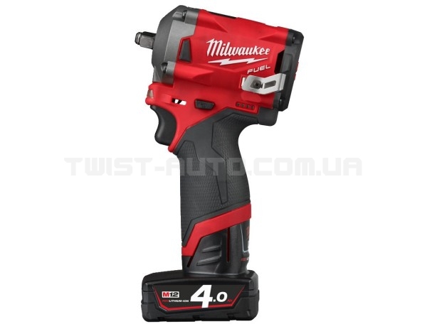 Гайковерт аккумуляторный бесщёточный MILWAUKEE 3/8" (339 Нм) M12 FIW38-0, с кольцом(каркас) 4933464612