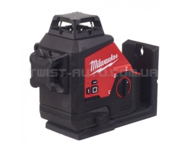 Нівелір лазерний 3D акумуляторний MILWAUKEE, M12 3PL-401C (+заряд. пристрій. ,1акум.Х4Аг, кейс)