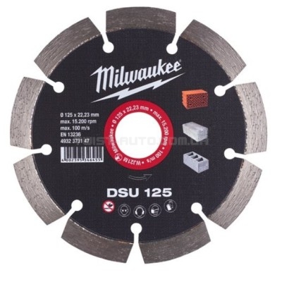 Диск алмазний MILWAUKEE DSU 125, O125мм MILWAUKEE ACC 4932373147