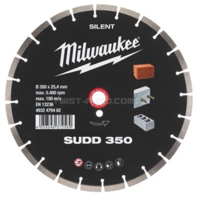 Алмазний диск SUDD 350 (1 шт) MILWAUKEE ACC 4932479462