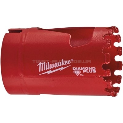 Коронка алмазна Diamond Plus MILWAUKEE, діам.35мм (з різьбою) MILWAUKEE ACC 49565625