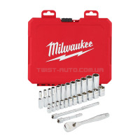 Набір головок метричних 1/4" MILWAUKEE з храповиком, (28шт), пластиковий кейс MILWAUKEE ACC 4932464943 Набір головок метричних 1/4" MILWAUKEE з храповиком, (28шт), пластиковий кейс MILWAUKEE ACC 4932464943