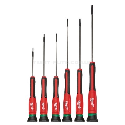 Набір викруток Torx MILWAUKEE для точних робіт, (6шт) MILWAUKEE ACC 4932471870