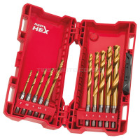 Набір свердлу по металу Milwaukee RedHEX HSS-G TiN 3-10мм (10 шт) | 48894759