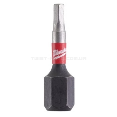 Біта SHOCKWAVE MILWAUKEE, Hex3, 25мм, (2шт) MILWAUKEE ACC 4932430894