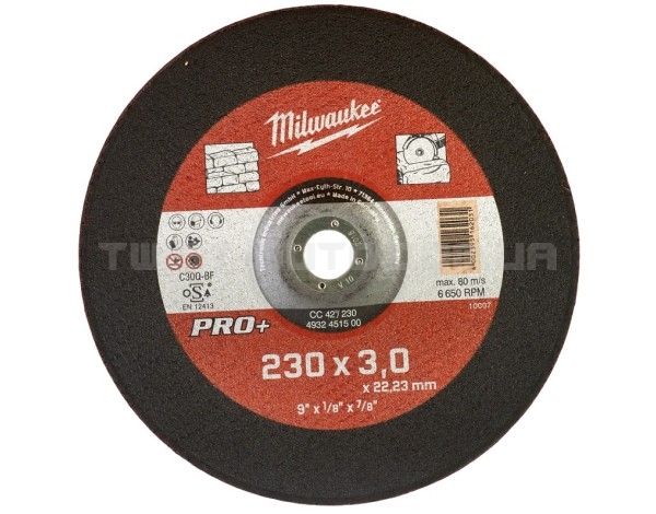 Отрезной диск по камню CC 42/230х3 PRO+ (1 шт) | 4932451500