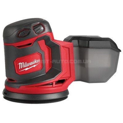 Шліфмашина ексцентрикова M18 BOS125-0 MILWAUKEE 4933464228 (+ пилозбірник, адаптер для пилососу, подовжуючий адаптер, шліфувальн MILWAUKEE 4933464228