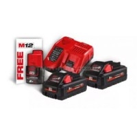 Енергокомплект M18 HNRG-302 (В3 2шт; з/в M12-18FC)+ подарунок Акумулятор M12 B2 MILWAUKEE 4933471071 | 4933471071 Енергокомплект M18 HNRG-302 (В3 2шт; з/в M12-18FC)+ подарунок Акумулятор M12 B2 MILWAUKEE 4933471071 | 4933471071