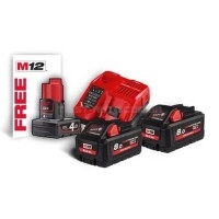 Енергокомплект M18 HNRG-802 (В8 2шт; з/в M12-18FC)+ подарунок Акумулятор M12 B4 MILWAUKEE 4933471073 | 4933471073 Енергокомплект M18 HNRG-802 (В8 2шт; з/в M12-18FC)+ подарунок Акумулятор M12 B4 MILWAUKEE 4933471073 | 4933471073