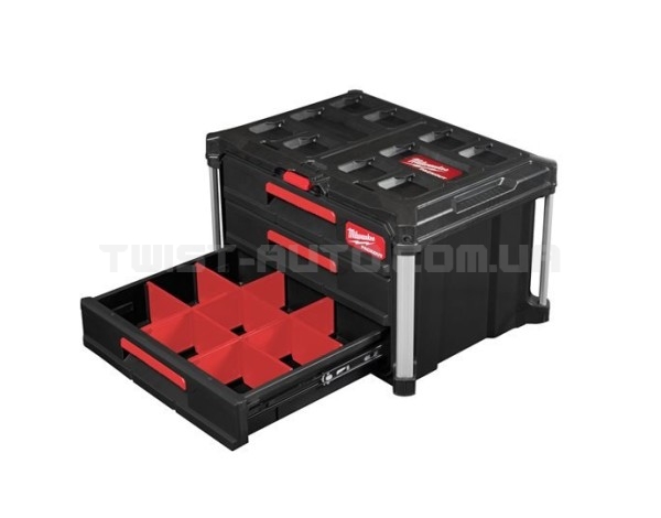 Скринька з 3-ма висувними відсіками MILWAUKEE PACKOUT DRAWER BOX 4932472130 | 4932472130