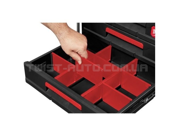 Скринька з 3-ма висувними відсіками MILWAUKEE PACKOUT DRAWER BOX 4932472130 | 4932472130