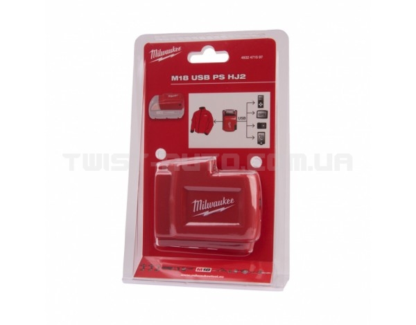 Пристрій зарядний-адаптер Milwaukee M18 USB PS HJ2 | 4932471597
