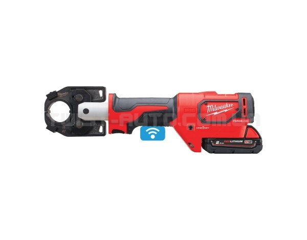 Обжимник гідравлійчний акумуляторний для кабелів MILWAUKEE M18 HCCT-201C ONE-KEY (+ заряд.пристрій, 1 акум., HD кейс)