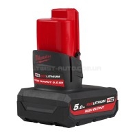 Акумулятор MILWAUKEE M12 HB5 (High Output) | 4932480165 Акумулятор MILWAUKEE M12 HB5 (High Output) | 4932480165