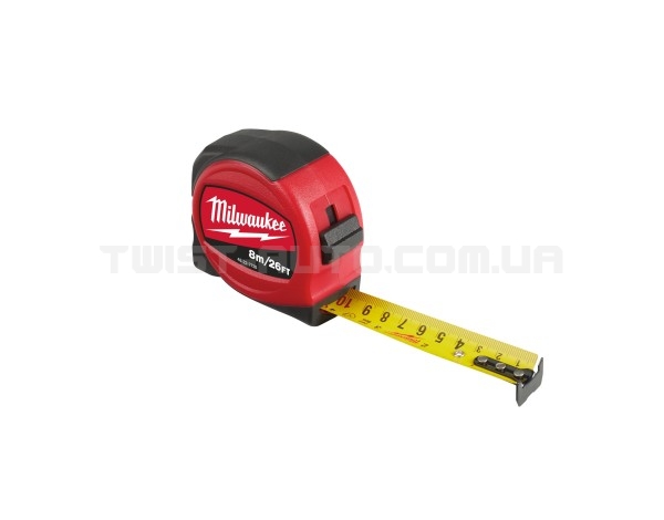 Рулетка MILWAUKEE SLIMLINE S8-26/25 8 м/16" 48227726