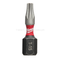 Насадка Milwaukee SHOCKWAVE TX15 25мм (2шт) | 4932430872 Насадка Milwaukee SHOCKWAVE TX15 25мм (2шт) | 4932430872