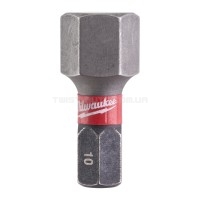 Насадка Milwaukee SHOCKWAVE Hex10 25мм (2 шт) | 4932430899 Насадка Milwaukee SHOCKWAVE Hex10 25мм (2 шт) | 4932430899