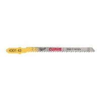 Полотна для лобзіка Curve MILWAUKEE, 75мм/ крок зуба 2,5мм, (5шт), (фігурний різ, деревина) MILWAUKEE ACC 4932430143