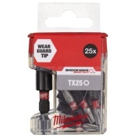 Насадка Milwaukee TX25 25мм (25 шт/пак) + магнітний тримач для біт | 4932479858 Насадка Milwaukee TX25 25мм (25 шт/пак) + магнітний тримач для біт | 4932479858