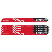 Полотно для шаб. пили TORCH CARBIDE NITRUS MILWAUKEE, 300мм/ крок зуба 3,6мм, (5шт), (метал) MILWAUKEE ACC 48005563 Полотно для шаб. пили TORCH CARBIDE NITRUS MILWAUKEE, 300мм/ крок зуба 3,6мм, (5шт), (метал) MILWAUKEE ACC 48005563