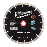 Диск алмазний для твердого бетону, бетонних блоків та каменю DUH 230 MILWAUKEE MILWAUKEE ACC 4932478710 Диск алмазний для твердого бетону, бетонних блоків та каменю DUH 230 MILWAUKEE MILWAUKEE ACC 4932478710