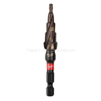 Свердло ступінчасте SHOCKWAVE Impact Duty MILWAUKEE, діаметр 4-12мм з кроком 2мм MILWAUKEE ACC 48899262