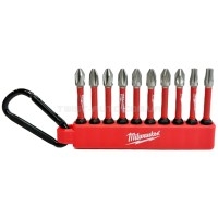 Набір біт та тримача з карабіном 10шт (4xPH2, 4xPZ2, 1xTX20, 1xTX25) MILWAUKEE 4932492939 Набір біт та тримача з карабіном 10шт (4xPH2, 4xPZ2, 1xTX20, 1xTX25) MILWAUKEE 4932492939