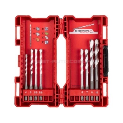 Універсальні свердла Multi Material Shockwave діам. 4 - 10 мм Milwaukee 4932471113, хвостовик 1/4 дю MILWAUKEE ACC 4932471113