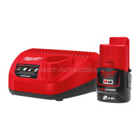 Енергокомплект M12 NRG-201 (ЗУ С12+ 1акк.Х2Ач B2) MILWAUKEE 4933451900