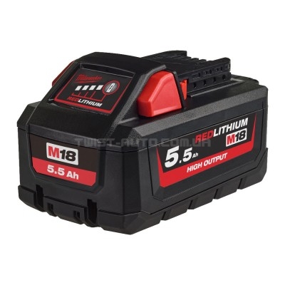 Акумулятор Li-Ion HIGH OUTPUT MILWAUKEE, M18 HB5,5 (5,5Ar) MILWAUKEE 4932464712