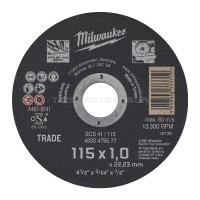 Диск відрізний по металу MILWAUKEE, SCS 41/115x1, діаметр 125мм NEW MILWAUKEE ACC 4932479577 Диск відрізний по металу MILWAUKEE, SCS 41/115x1, діаметр 125мм NEW MILWAUKEE ACC 4932479577