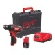 Дриль-шурупокрут MILWAUKEE M12 BDD-201C крутящий момент 30 Нм 4933479439 (+ заряд.пристрій, 1 акум., HD кейс)