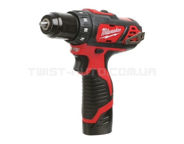 Дриль-шурупокрут MILWAUKEE M12 BDD-201C крутящий момент 30 Нм 4933479439 (+ заряд.пристрій, 1 акум., HD кейс)