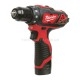 Дриль-шурупокрут MILWAUKEE M12 BDD-201C крутящий момент 30 Нм 4933479439 (+ заряд.пристрій, 1 акум., HD кейс)