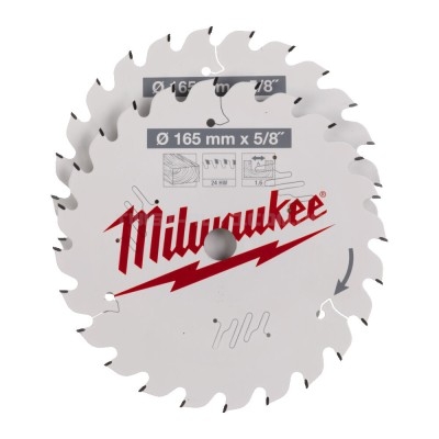 Набір пиляльних дисків 165 мм 24T/24T - 2 ед. MILWAUKEE MILWAUKEE ACC 4932479836