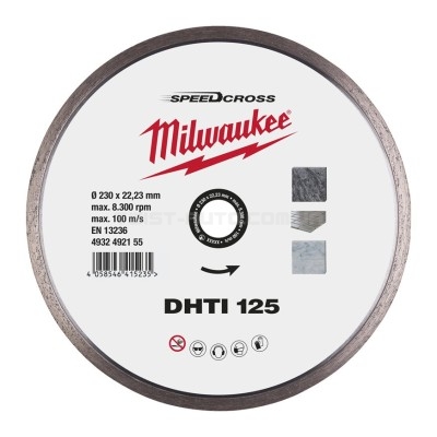 Диск алмазний SPEEDCROSS DHTI 125 мм для керамічної плитки (чистий різ) MILWAUKEE MILWAUKEE ACC 4932492155