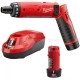 Викрутка акумуляторна MILWAUKEE M4 D-202B, (+ заряд. пристрій, 2 акум.Х2Аг, сумка для інструментів)