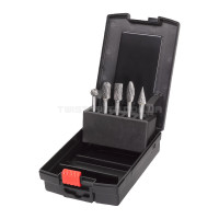 Набір твердосплавних борфрез TC 6 X 10MM 5 предметів MILWAUKEE 4932493577, пластиковий кейс MILWAUKEE ACC 4932493577 Набір твердосплавних борфрез TC 6 X 10MM 5 предметів MILWAUKEE 4932493577, пластиковий кейс MILWAUKEE ACC 4932493577
